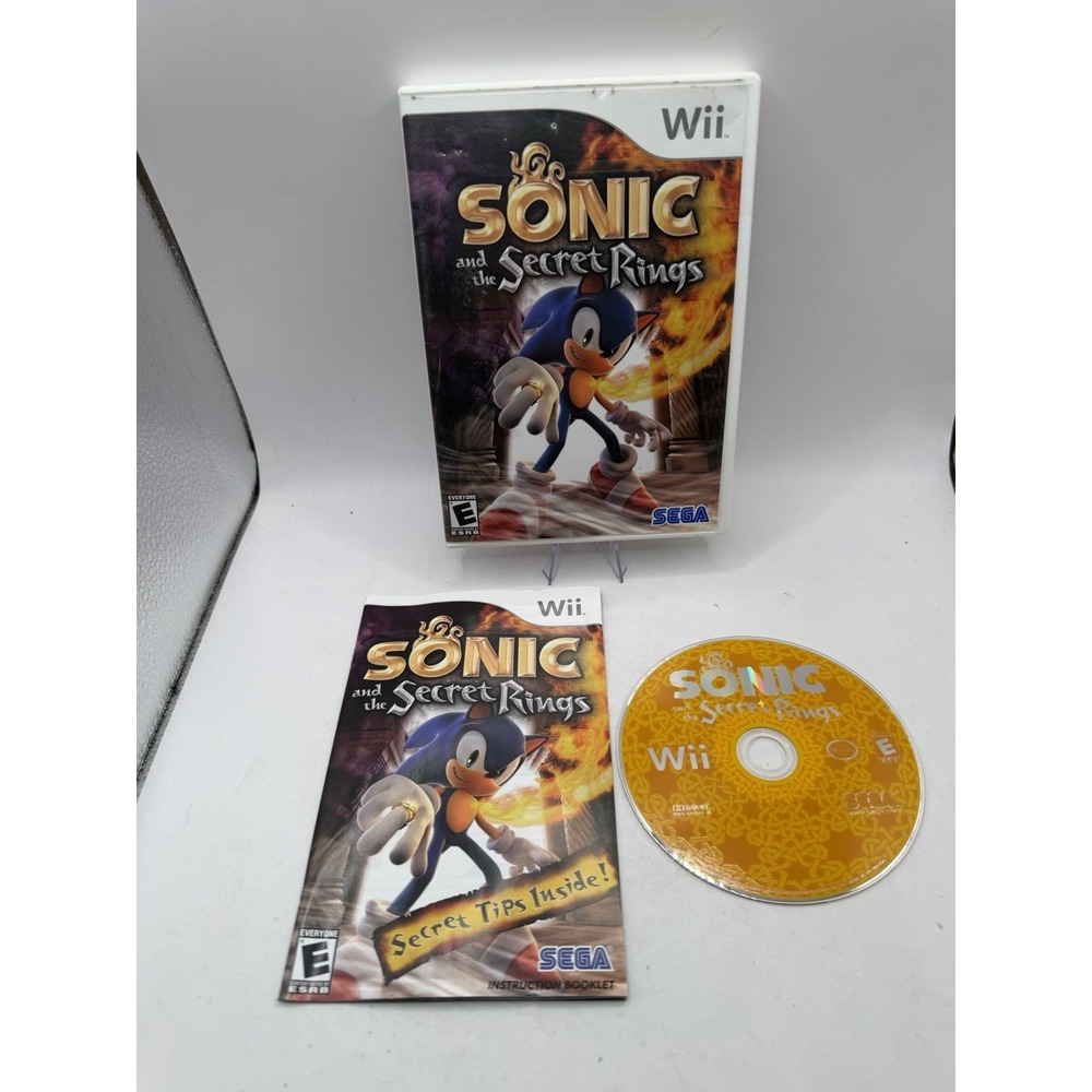 Sonic and the Secret Rings (Nintendo Wii) *CIB - TESTED*